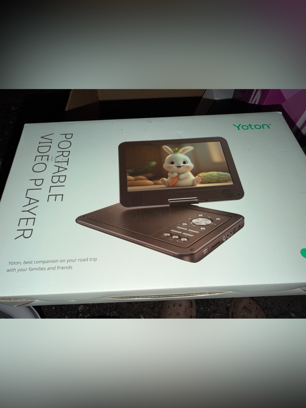 Yoton 12.5” Portable Video Player - Black - New